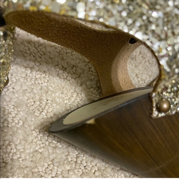 Texto Gold Sparkly Heels Size 36 - Picture 5 of 10